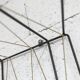 Black steel coat rack and scoubidou wire 1960