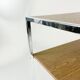Table on wheels, laminate top and metal Eiffel legs, circa 1950