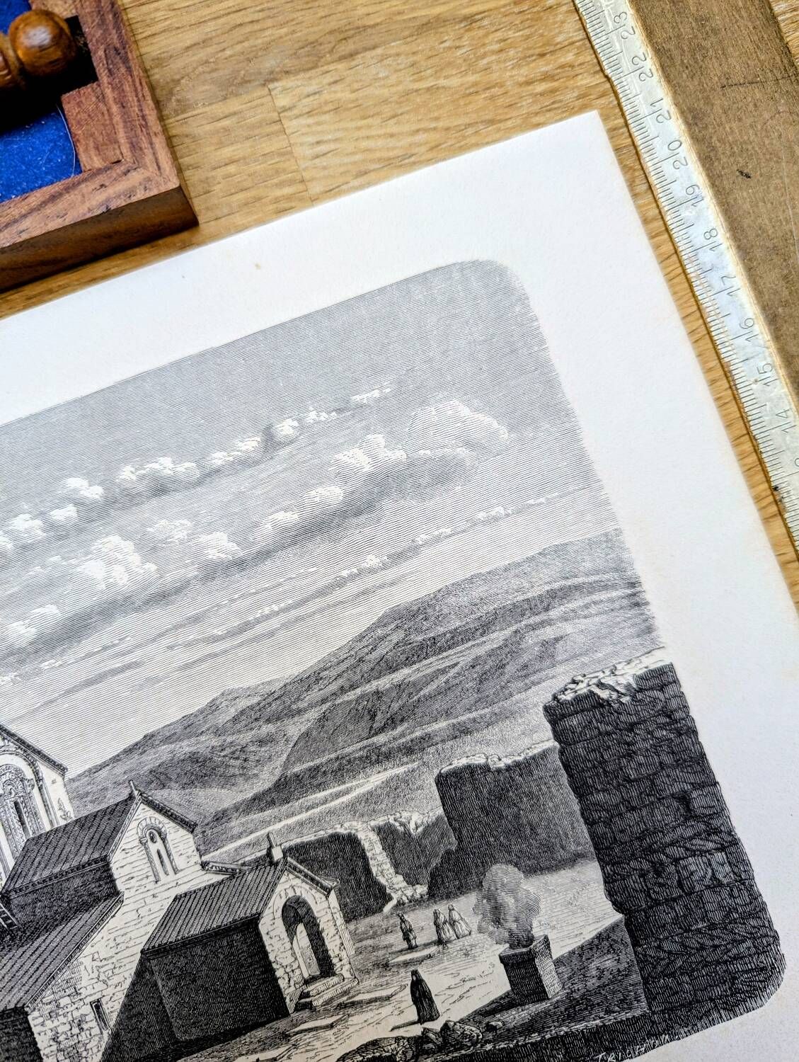 Cathedral of Svetitskhoveli, Georgia. Printed in 1861.