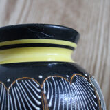 Henriot Quimper vase - Breton earthenware - graphic decoration