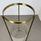 Midcentury Brass Mategot Style Hollywood Regency Umbrella Stand, France 50s