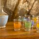 Set carafe and 8 glasses