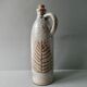 Stoneware bottle herbarium decoration, Jalapa model of the 60s