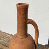 Pottery in terracotta jar in ancient ceramic signed ethnic