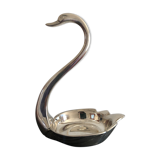 Empty silver swan pocket