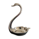 Empty silver swan pocket