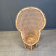 Vintage wicker peacock chair, 1970s