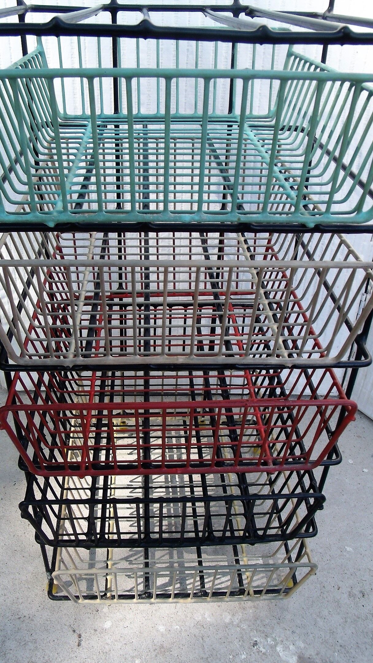 Vintage trolley storage rack 1950