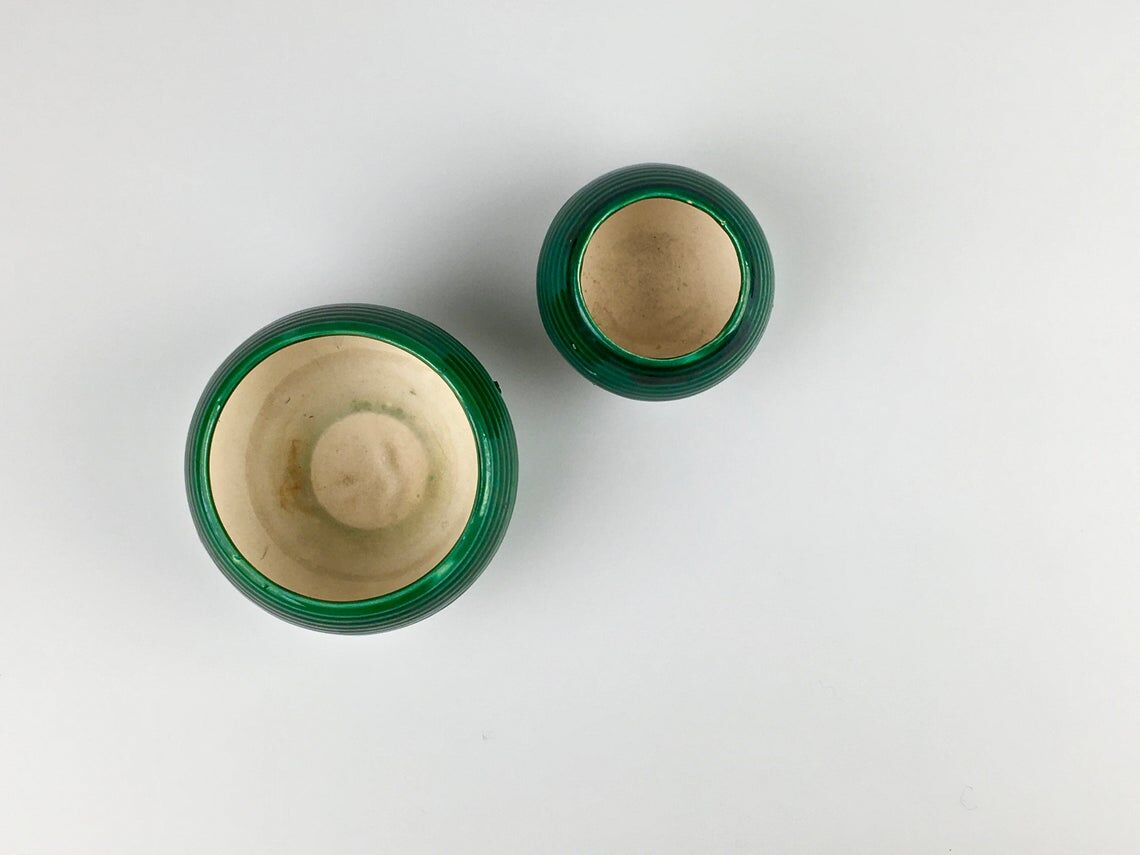 Pair of 1930s ceramic nesting bowls