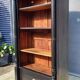 Monumental library with black two-tone oak.