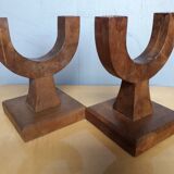 Pair of modernist candlesticks era art deco 1930