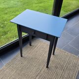 Blue painted side table