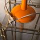 Orange painted steel lamp