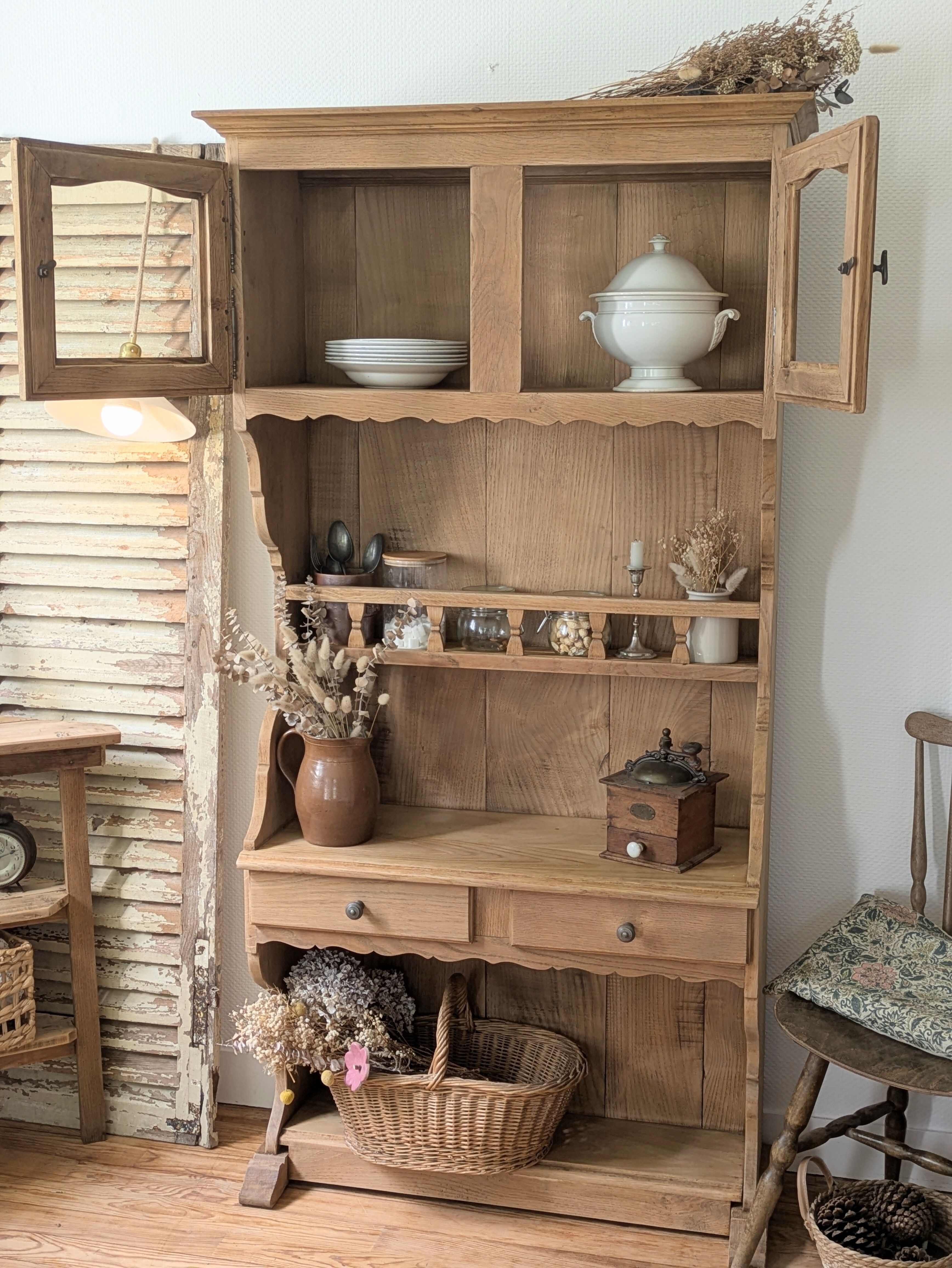 Renovated rustic antique dresser