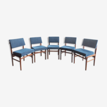 Ensemble de 5 chaises des années 60