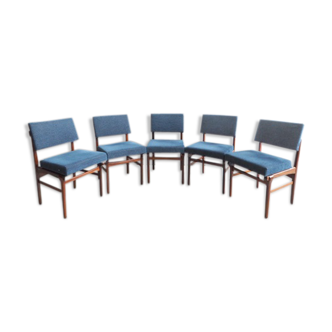 Ensemble de 5 chaises des années 60