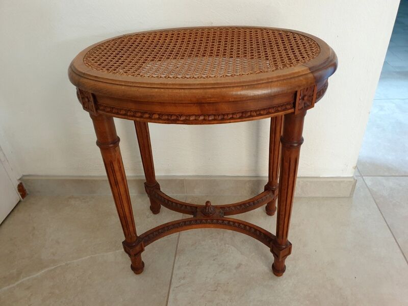 High piano stool or bench, Louis XVI style 1900