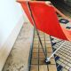 Orange detachable transamac seat circa 1955 by Lafuma
