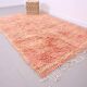 Peach Handmade Moroccan Rug 167 x 250 cm - Vintage Berber Rug - Wool Rug