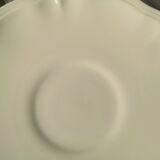 7 large saucers Sarreguemines in off-white faience