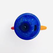Vase Sculpture Otmar Alt Rosenthal Studio Line Glass Cobalt Signed 16cm