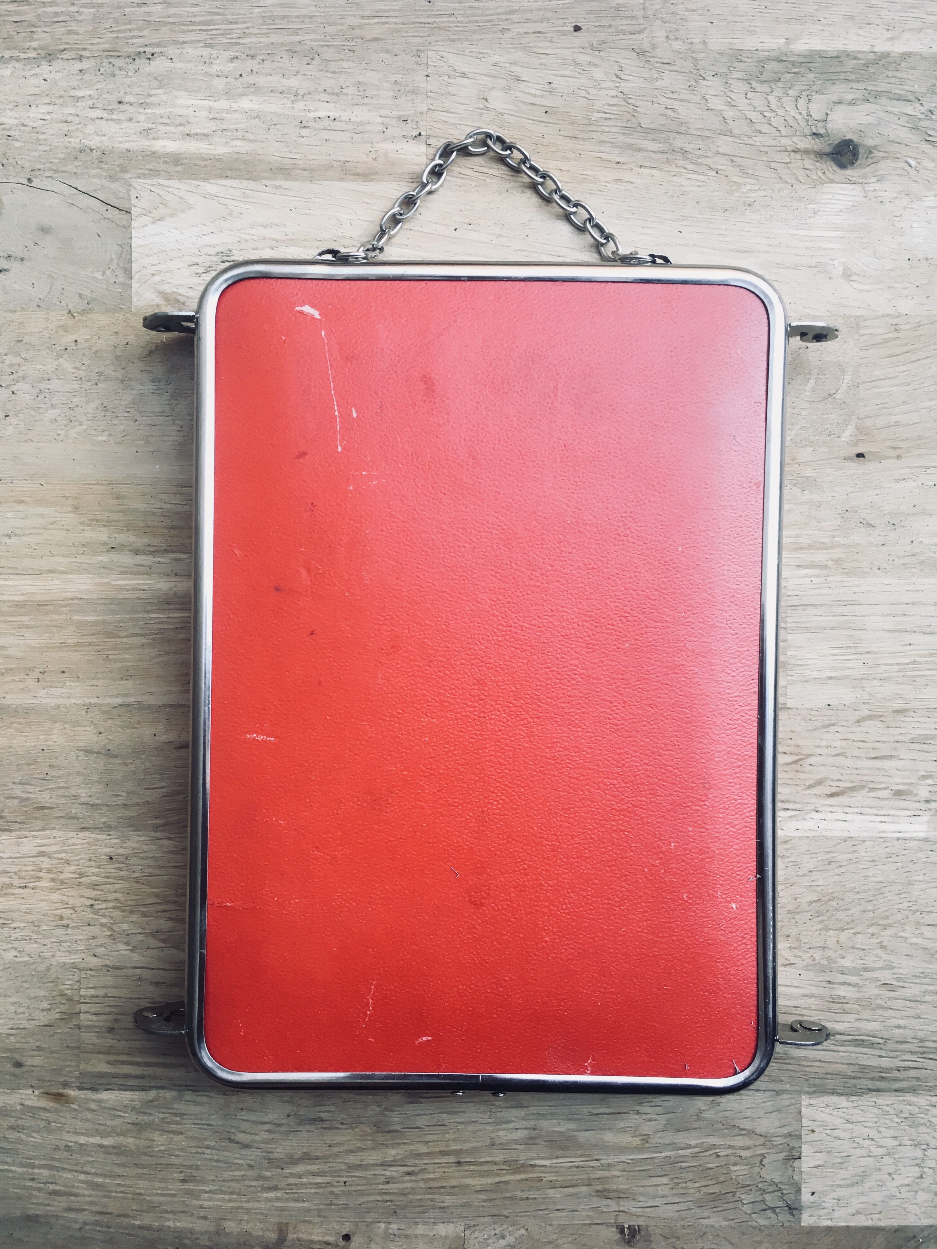 Mirror barber triptych 21x49cm