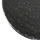 Round Accolay plate in black ceramic, 1960s centrepiece.