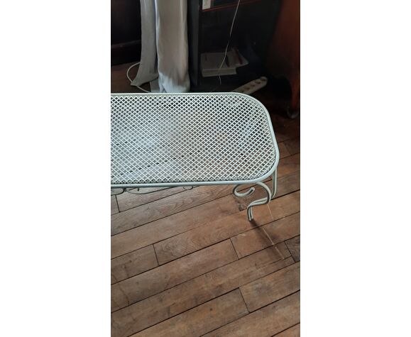 Garden forged iron coffee table