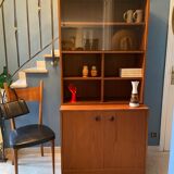 Library vintage teak showcase 1960