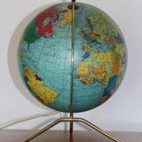 TARIDE glass luminous terrestrial globe 1966