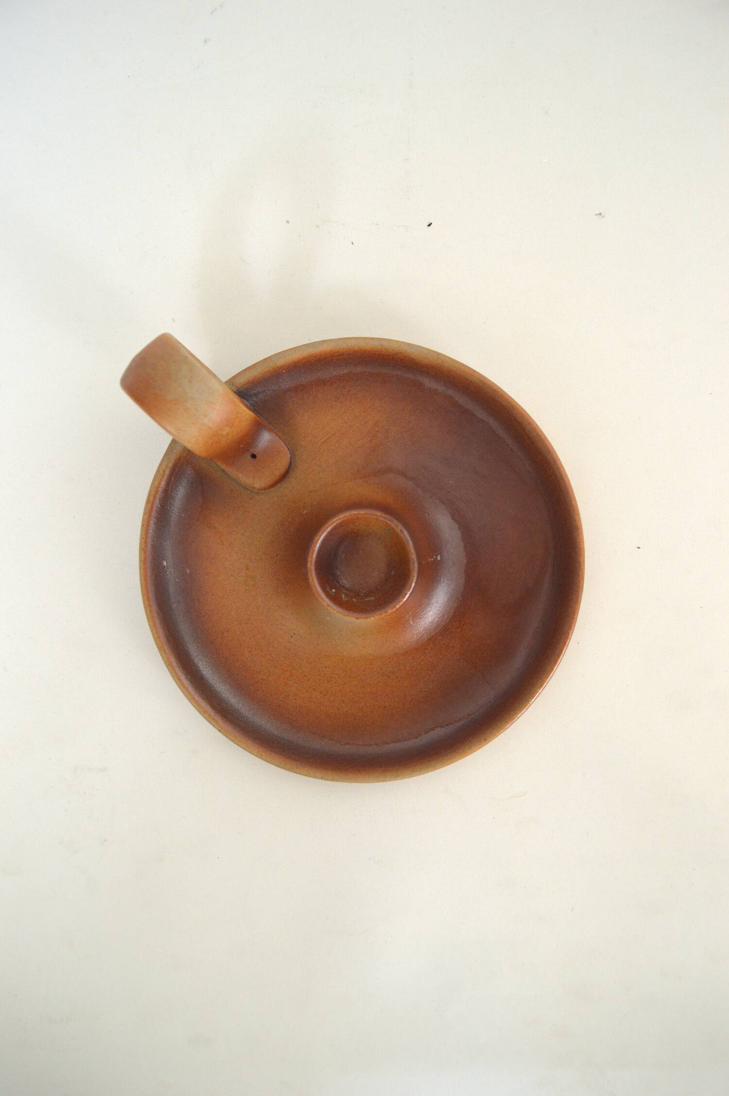 Sandstone candle holder made in France