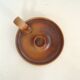 Sandstone candle holder made in France