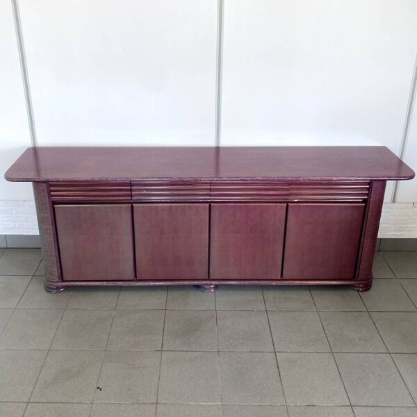 Buffet Roberti en rotin rose/violet - Italie années 1990