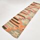Tribal Pattern Vintage Kilim Runner Rug, 80x347Cm