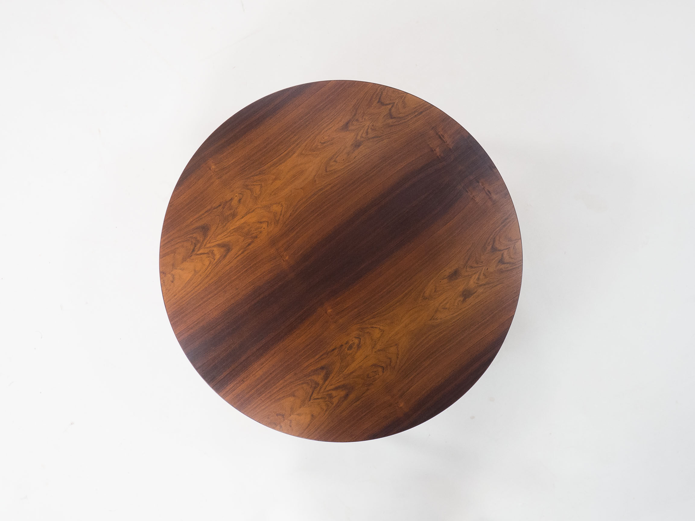 Haslev Møbelsnedkeri round rosewood coffee table by Severin Hansen