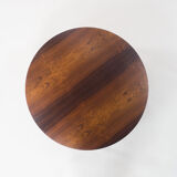 Haslev Møbelsnedkeri round rosewood coffee table by Severin Hansen