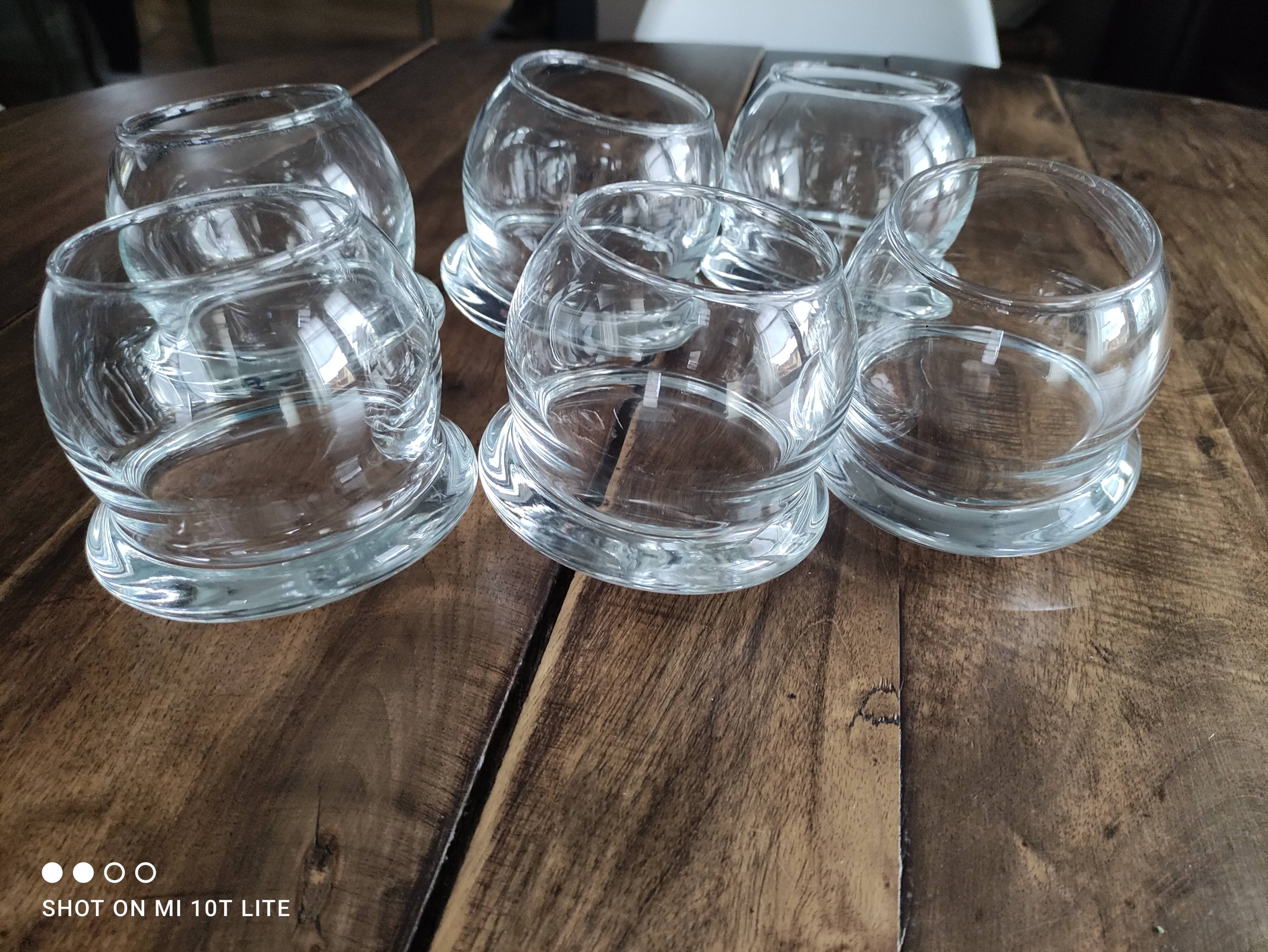 Set of 6 tumbler whiskey glasses