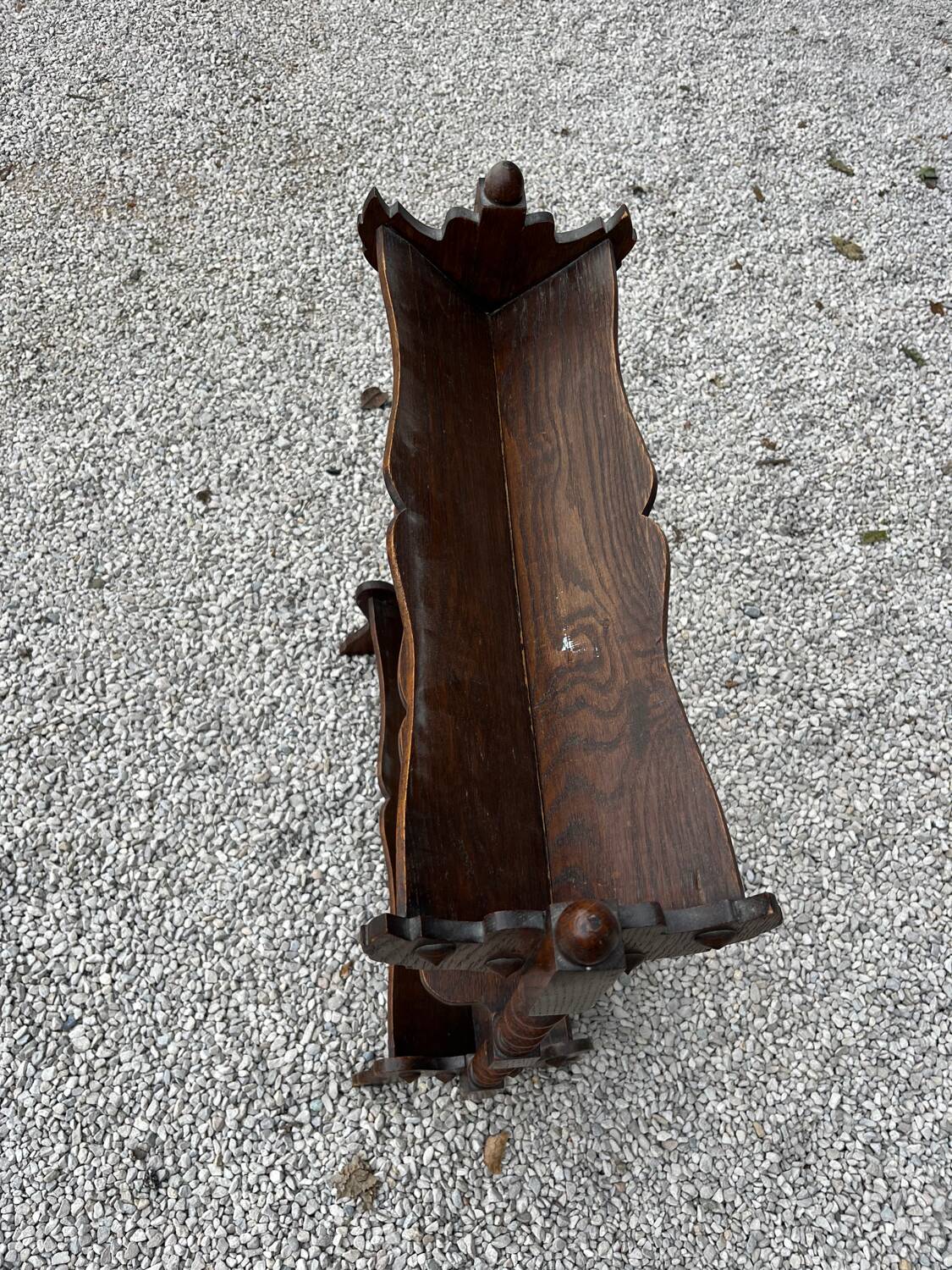 Wooden shelf on foot 1930/40