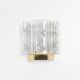 Pair of Brass and Murano Glass Wall Sconces by Doria, Germany, 1960s