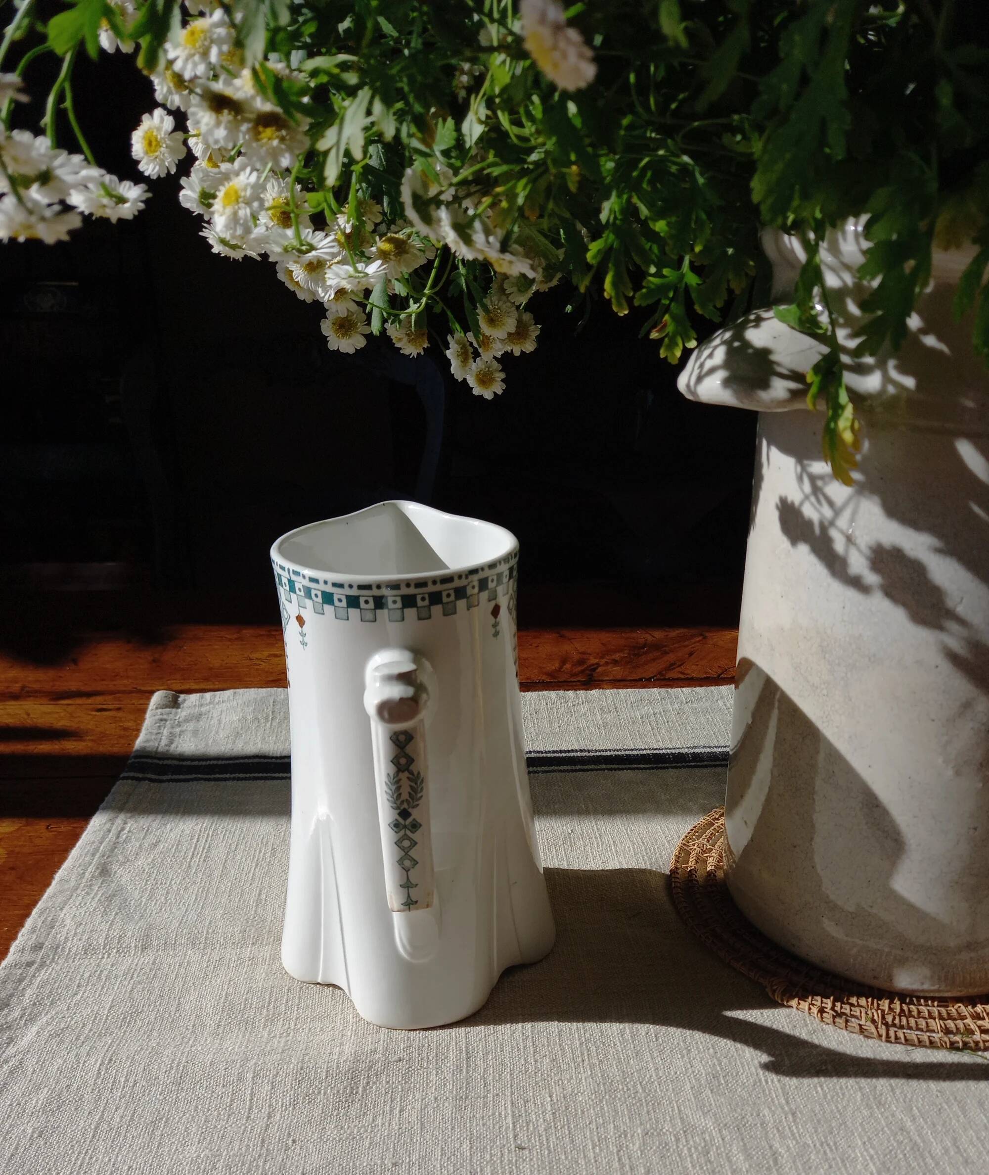 Art Deco pitcher in Longwy ironstone, 1911