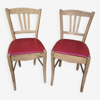 Pair of 1940s bistro chairs