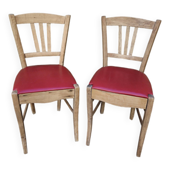 Paire de chaises bistrot année 40