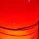 Red/orange Murano glass table lamp in 70s style (1980)