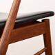 Danish armchairs in teak and skai by Helge Sibast for Sibast 1955.