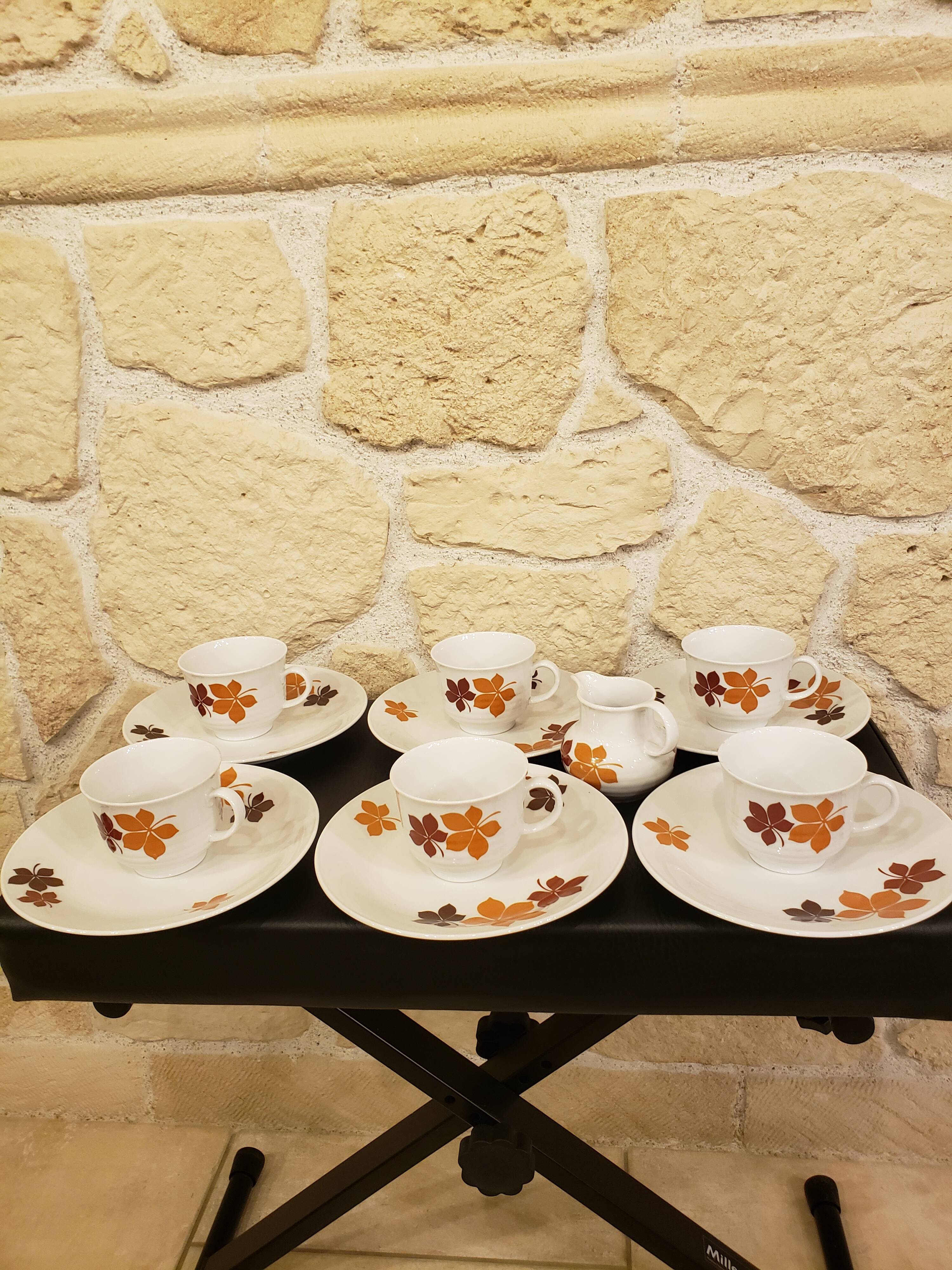 Vintage coffee service 6 people 70s