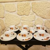 Vintage coffee service 6 people 70s