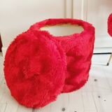 Pelfran France red pouf
