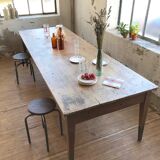 Vintage pine farm table