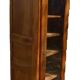 Showcase 1 glass door in solid cherry wood with sculpture - Very good condition
