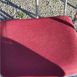 Set de 9 chaises pliantes  des années 70 tweed et métal chromé